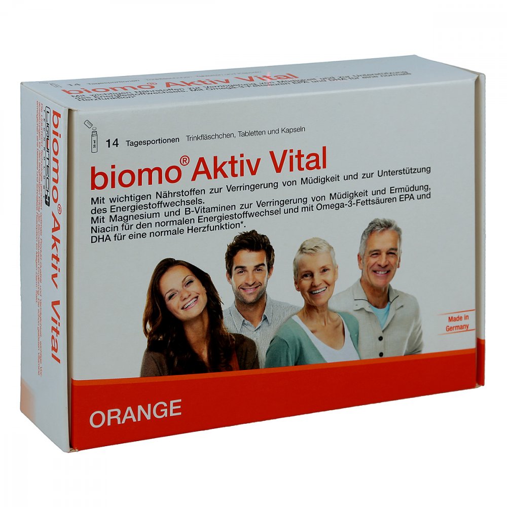 Biomo Aktiv Vital Trinkflaschen 14 Tagesportionen 1 stk