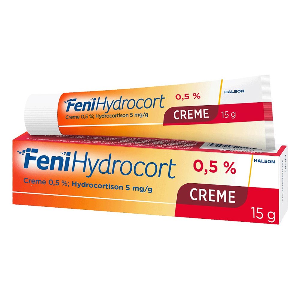 FeniHydrocort Creme 0,5 %, Hydrocortison 5 mg/g 15 g