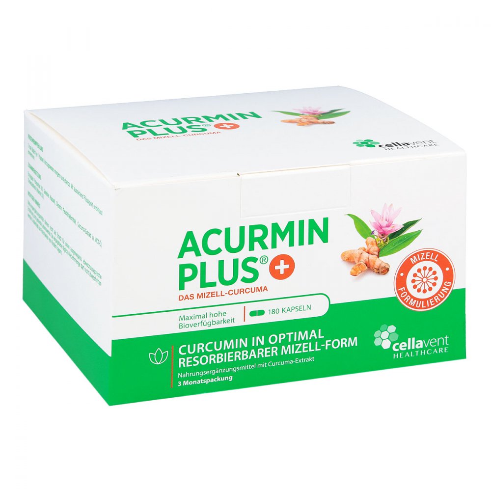 Acurmin Plus Das Mizell-curcuma Weichkapseln 180 stk