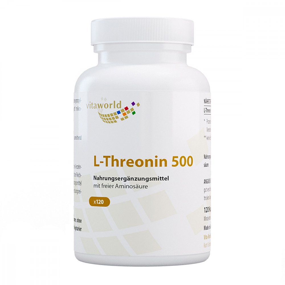 L-threonin 500 mg Kapseln 120 stk