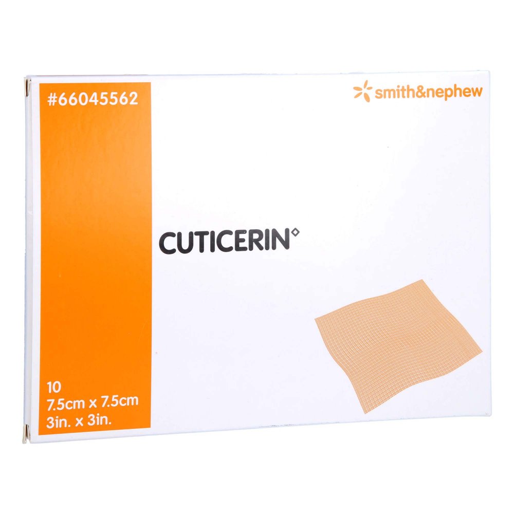 Cuticerin 7,5x7,5 cm Gaze mit Salbenbeschichtung 10 stk