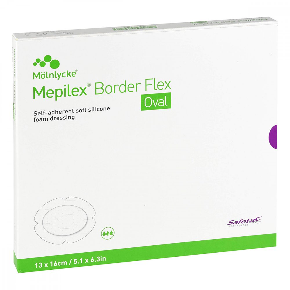 Mepilex Border Flex Schaumverb.haft.13x16 Cm Oval