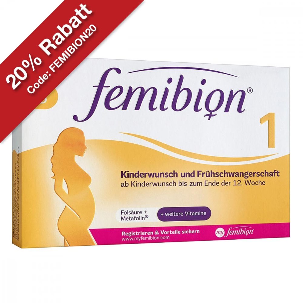 Femibion 1 Kinderwunsch+Frühschwangersschaft o.Jod 60 stk