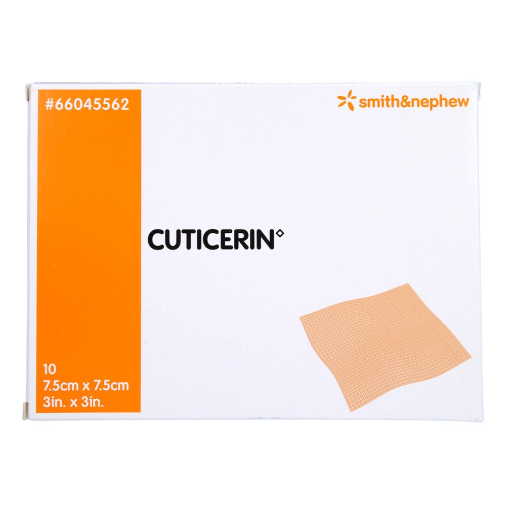 Cuticerin 7,5x7,5 cm Gaze mit Salbenbeschichtung 10 stk