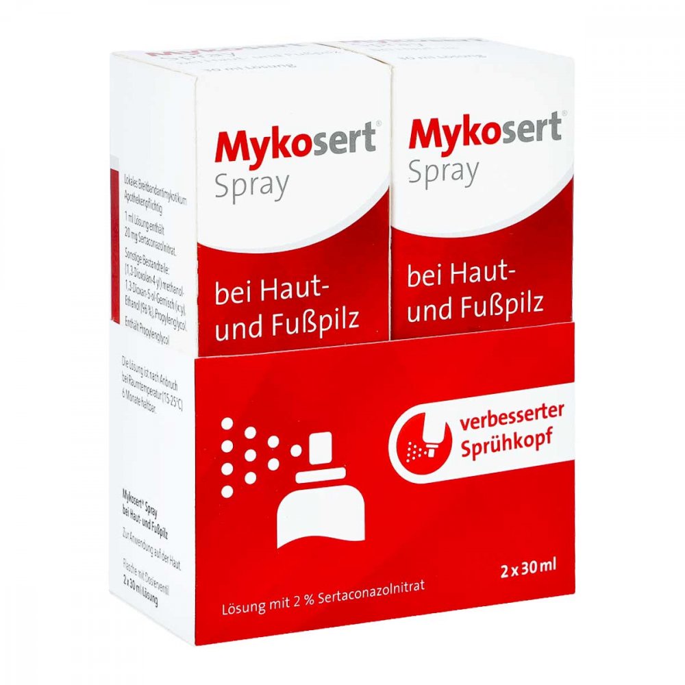 Mykosert Spray Bei Haut- Und Fußpilz 2X30 ml