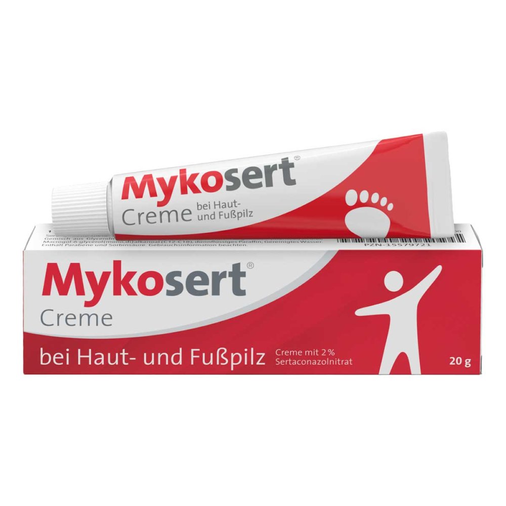 Mykosert Creme bei Haut- und Fusspilz 20 g