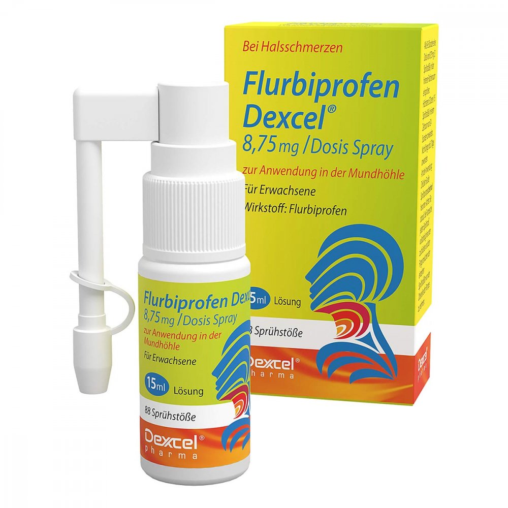 Flurbiprofen Dexcel 8,75 Mg/dos.spray Mundhöhle 15 ml