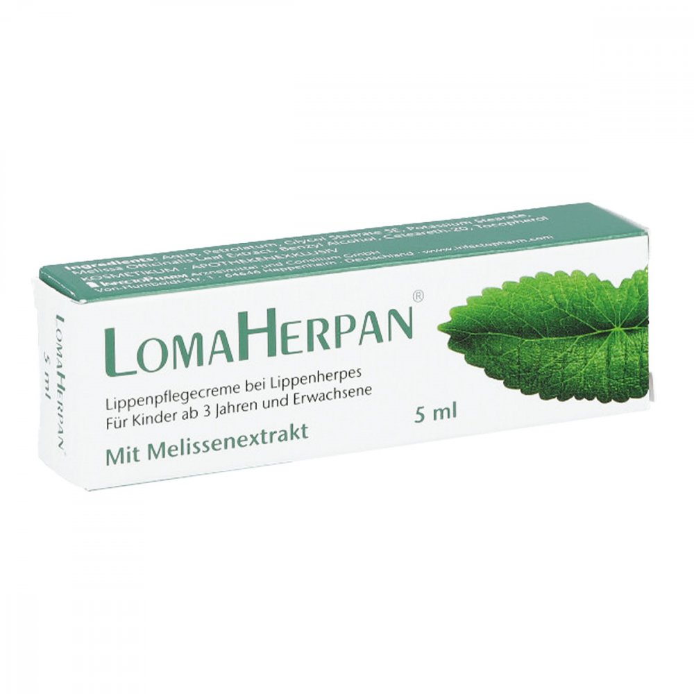 Lomaherpan Lippenpflegecreme mit Melissenextrakt 5 ml