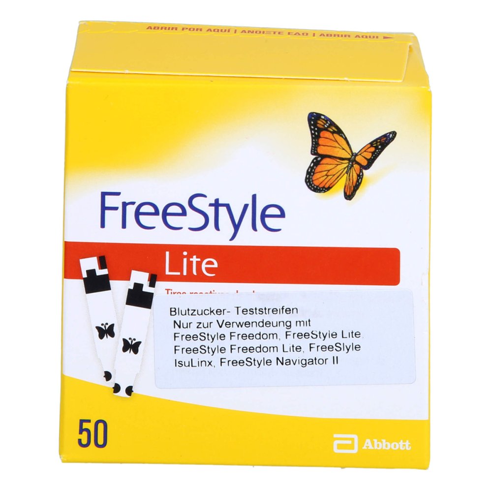 Freestyle Lite Teststreifen Ohne Codieren 50 stk