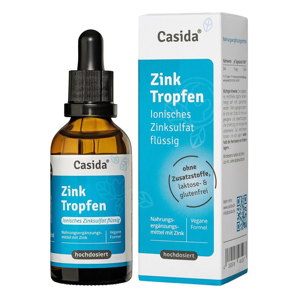 Zink Tropfen Ionisches Zinksulfat Flüssig 50 ml