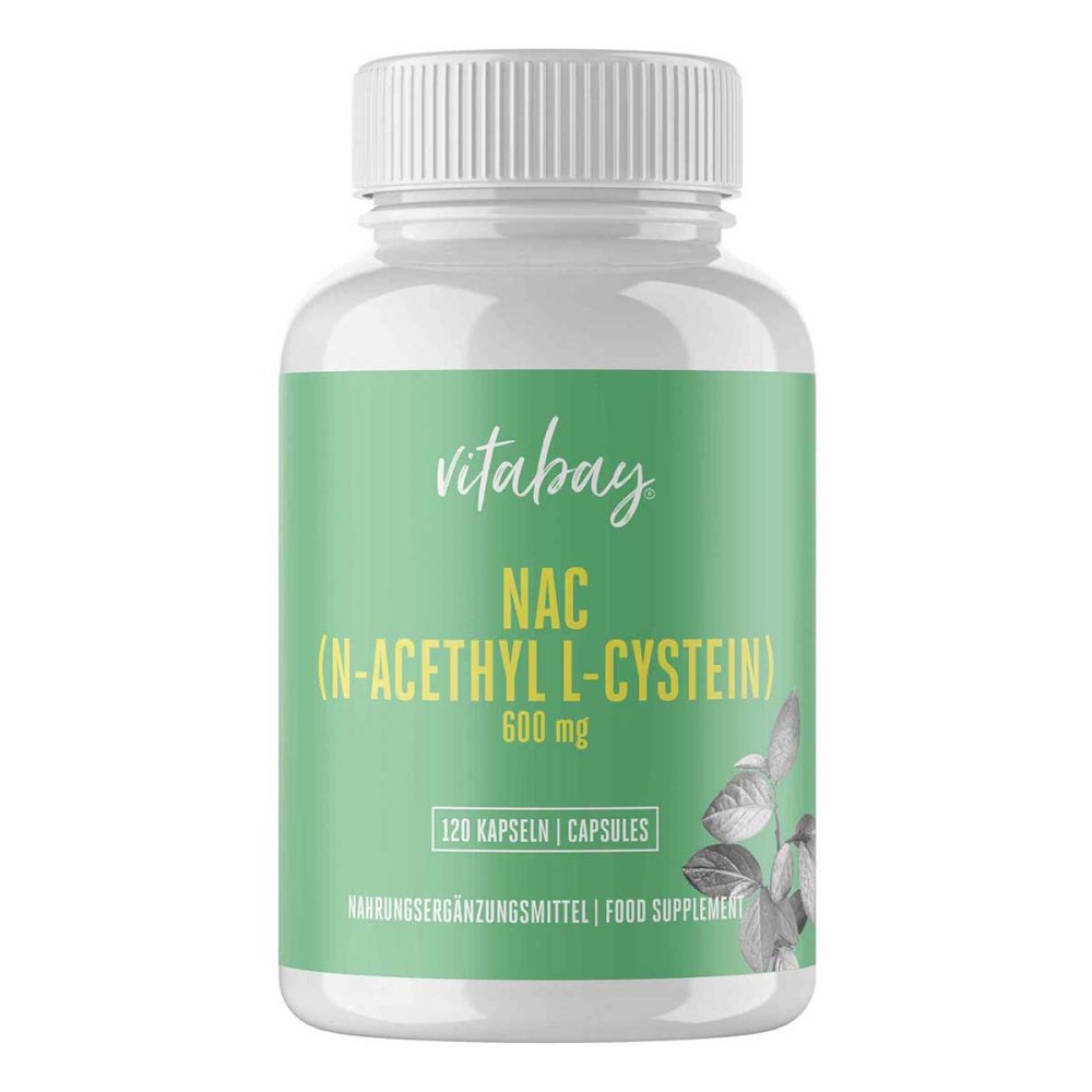 Nac 600 Mg N-Acetyl L-Cystein vegan Kapseln 120 stk