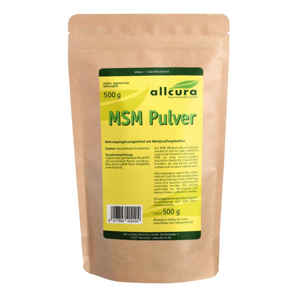 Msm Pulver Methylsulfonylmethan 500 g