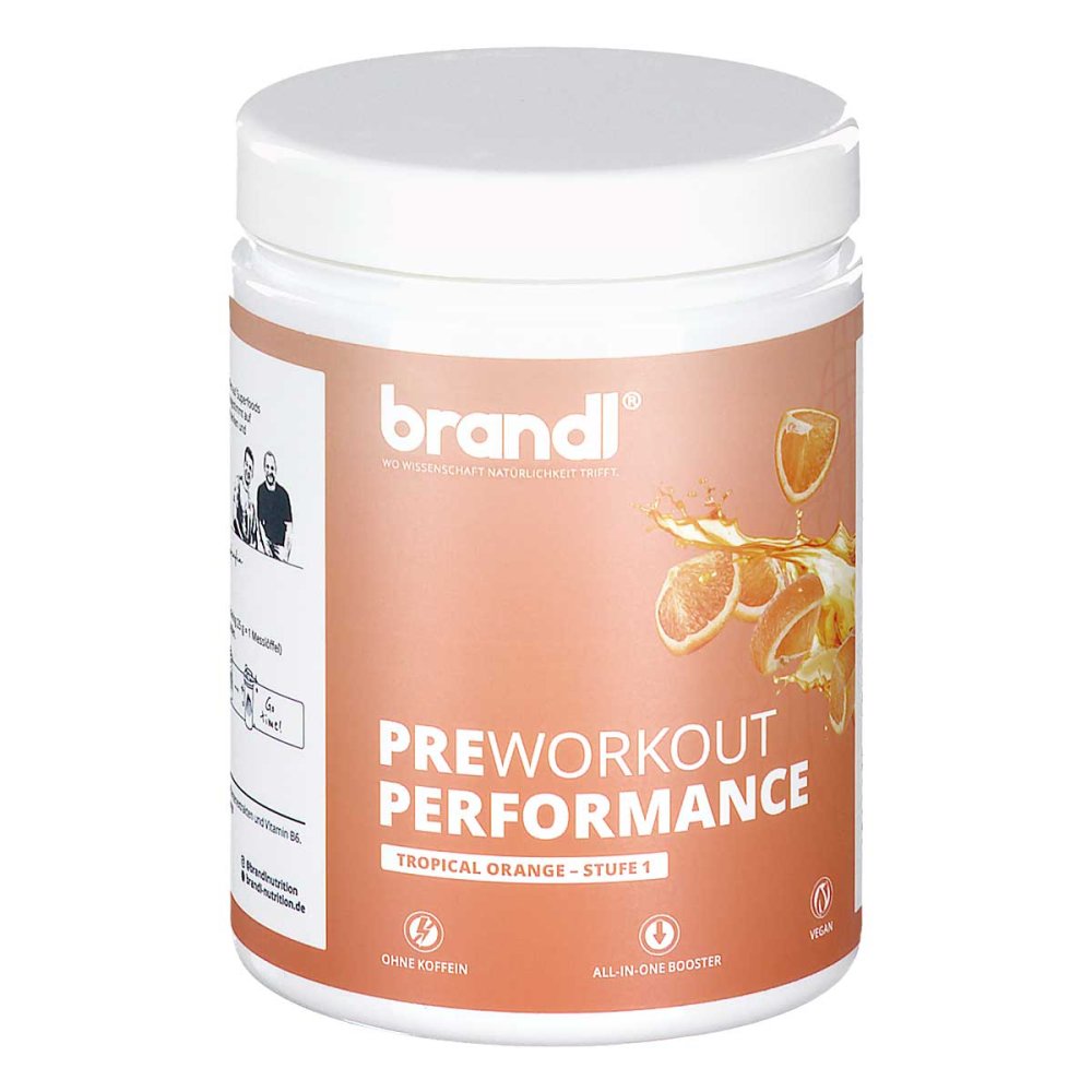 Preworkout Performance Orange Stufe 1 O.koffein 500 g