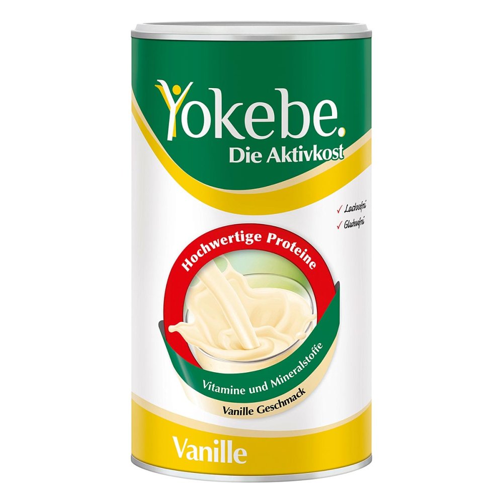 Yokebe Vanille - Diätshake zur Gewichtsabnahme - mit Protein 500 g