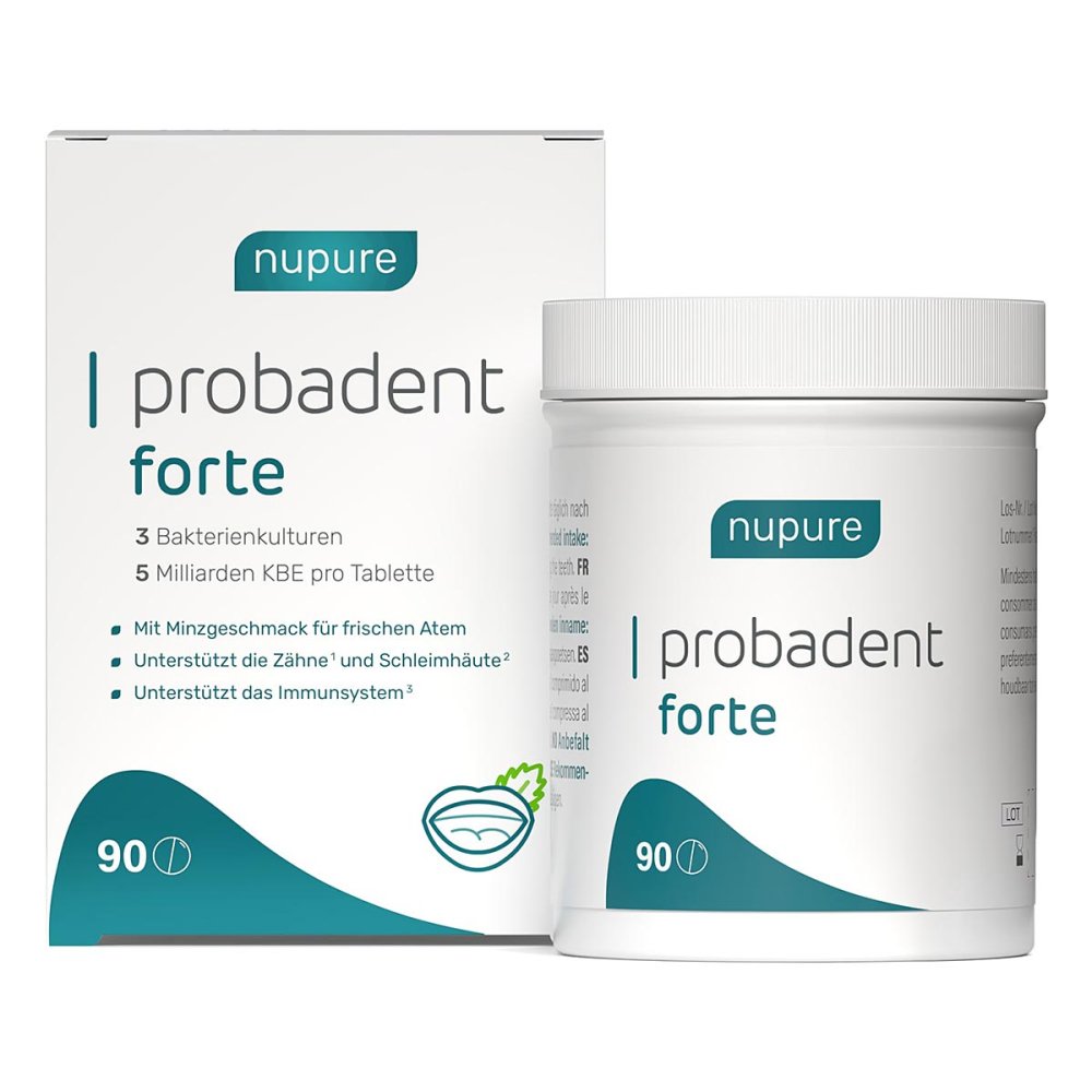 Nupure Probadent Forte 3 Bakterienkulturen 5 Mrd KBE 90 stk