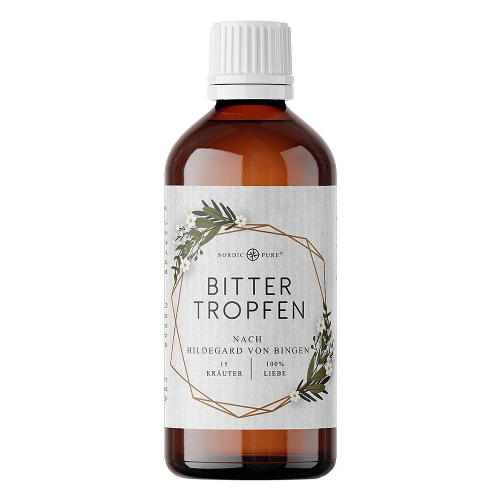 Bittertropfen 15 Kräuter Bitterstoffe Nordic Pure 100 ml