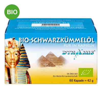 Dynamis Ägyptisches Schwarzkümmelöl Bio PUR Kapseln 120 stk von Dynamis Gesundheitsprod.Vertr.GmbH PZN 01050023