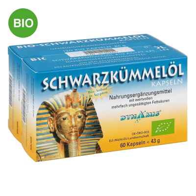 Schwarzkümmel Bio ägypt. Kapseln 120 stk von Dynamis Gesundheitsprod.Vertr.GmbH PZN 01569920