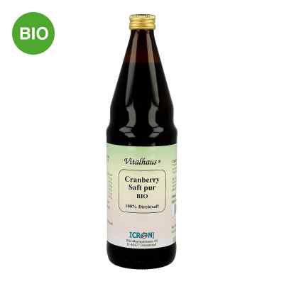 Cranberry Saft pur bio Vitalhaus 750 ml von Axisis GmbH PZN 06978646