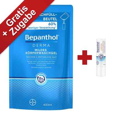 Bepanthol Derma Mildes Körperwaschgel Nachfüllbeutel 400 ml von Bayer Vital GmbH PZN 08102389