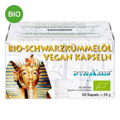 Dynamis Ägyptisches Schwarzkümmelöl Bio vegan Kapseln 120 stk von Dynamis Gesundheitsprod.Vertr.GmbH PZN 11017512