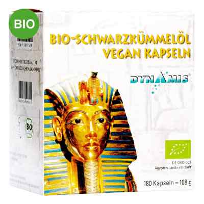 Dynamis Ägyptisches Schwarzkümmelöl Bio vegan Kapseln 180 stk von Dynamis Gesundheitsprod.Vertr.GmbH PZN 11017529