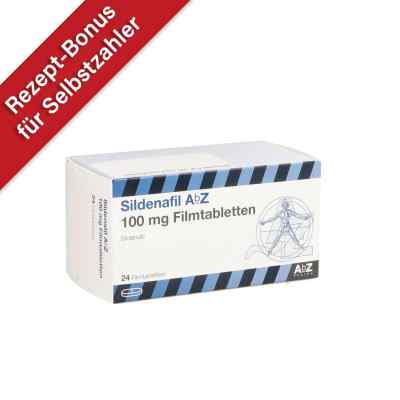 Sildenafil Abz 100 mg Filmtabletten 24 stk von AbZ Pharma GmbH PZN 12542189