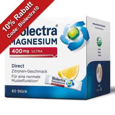 Biolectra Magnesium 400 mg Ultra Direct Zitrone