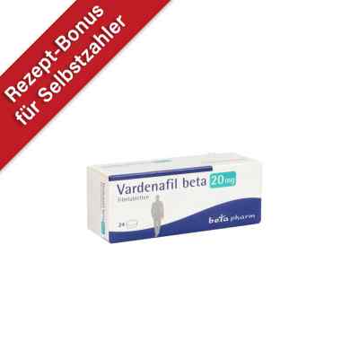 Vardenafil beta 20 mg Filmtabletten 24 stk von betapharm Arzneimittel GmbH PZN 16358637