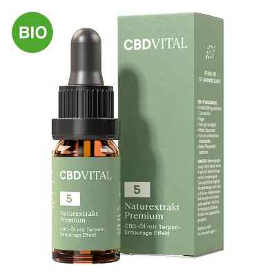 CBD Öl 5% Naturextrakt Premium CBD VITAL 10 ml von Vitrasan GmbH PZN 16892242