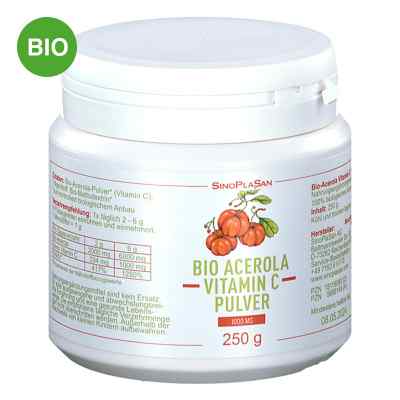 Bio Acerola Vitamin C1000 Mg Pulver 250 g von SinoPlaSan GmbH PZN 18116080