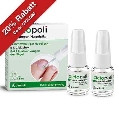 Ciclopoli gegen Nagelpilz Doppelpack 2X6.6 ml von ALMIRALL HERMAL GmbH PZN 18762911
