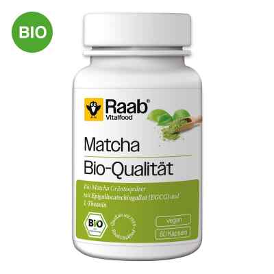 Raab Vitalfood Matcha Bio Kapseln 60 stk von Raab Vitalfood GmbH PZN 19305446