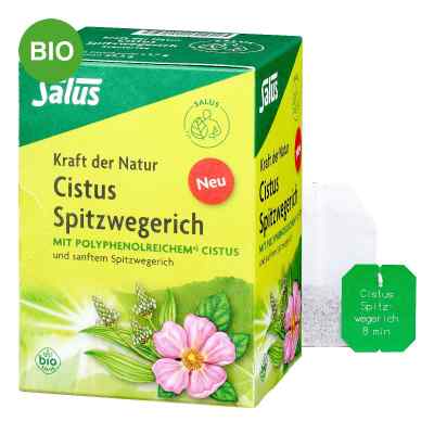 Salus Kraft der Natur Cistus Spitzwegerich Tee Bio Filterbeutel 15 stk von SALUS Pharma GmbH PZN 19861986