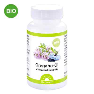 Dr. Jacob's Oregano-Öl BIO Schwarzkümmelöl vegan Kapseln 60 stk von Dr. Jacob's Medical GmbH PZN 20393935