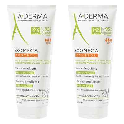 A-derma Exomega Control Balsam Rückfettend 2x200 ml von PIERRE FABRE DERMO KOSMETIK GmbH PZN 08104978