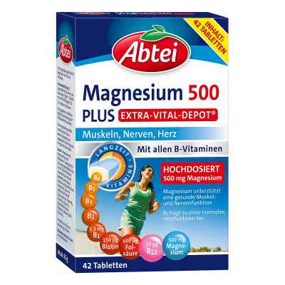 Abtei Magnesium 500 Plus Vital Depot Tabletten 42 stk von Perrigo Deutschland GmbH PZN 17908347