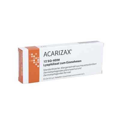 Acarizax 12 Sq-hdm Lyophilisat zum Einnehmen 30 stk von ALK-Abello Arzneimittel GmbH PZN 10946735