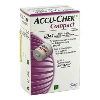 Accu Chek Compact Teststreifen 51 stk von Docpharm GmbH PZN 08877524