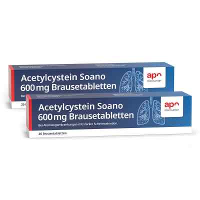 Acetylcystein 600 mg Hustenlöser Brausetabletten  2x20 stk von apo.com Group GmbH PZN 08107643