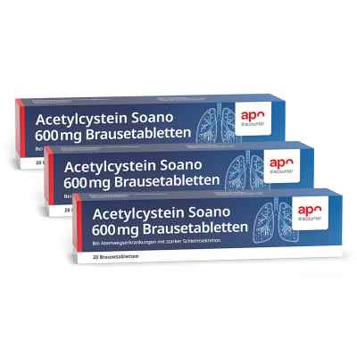 Acetylcystein 600 mg Hustenlöser Brausetabletten  3x20 stk von apo.com Group GmbH PZN 08107644