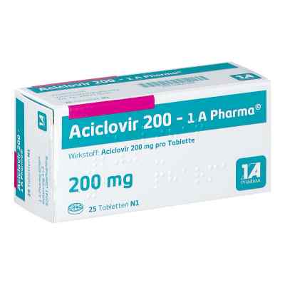 Aciclovir 200-1A Pharma 25 stk von 1 A Pharma GmbH PZN 00870468