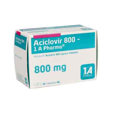 Aciclovir 800-1A Pharma 35 stk von 1 A Pharma GmbH PZN 08671219
