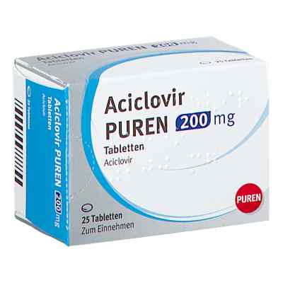 Aciclovir Puren 200mg Tab 25 stk von PUREN Pharma GmbH & Co. KG PZN 16577434