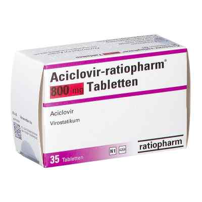 Aciclovir-ratiopharm 800 mg Tabletten 35 stk von ratiopharm GmbH PZN 06553131
