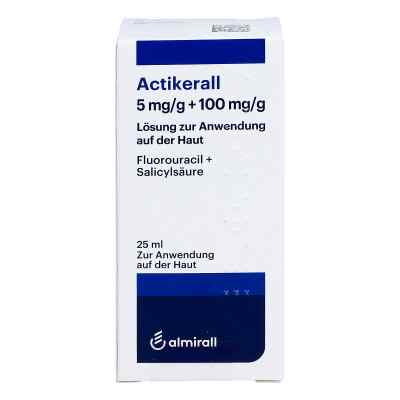 Actikerall 5mg/g+100mg/g Lösung zur, zum anw.a.d.haut 25 ml von ALMIRALL HERMAL GmbH PZN 02253917