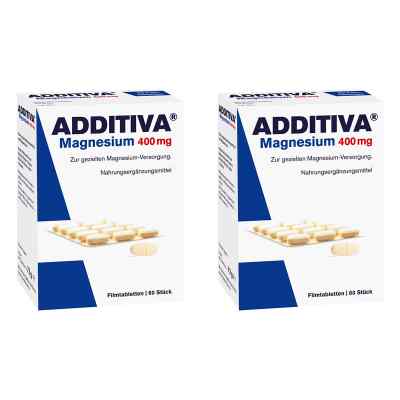 Additiva Magnesium 400 mg Filmtabletten 2x60 stk von Dr.B.Scheffler Nachf. GmbH & Co. KG PZN 08107226