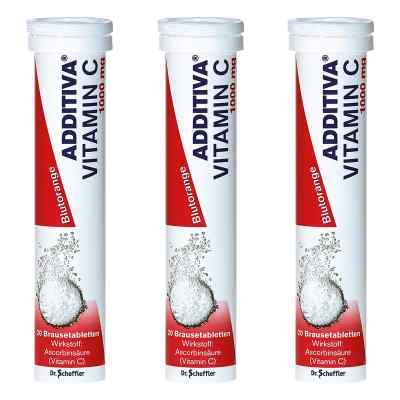 Additiva Vitamin C Blutorange Brausetabletten 3x20 stk von Dr.B.Scheffler Nachf. GmbH & Co. KG PZN 08107230