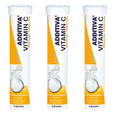 Additiva Vitamin C1 1000 mg Brausetabletten 3x20 stk von Dr.B.Scheffler Nachf. GmbH & Co. KG PZN 08107229