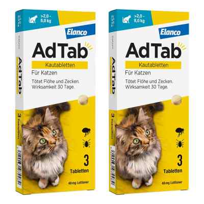 AdTab 48 Mg Kautabletten für Katzen >2-8 Kg